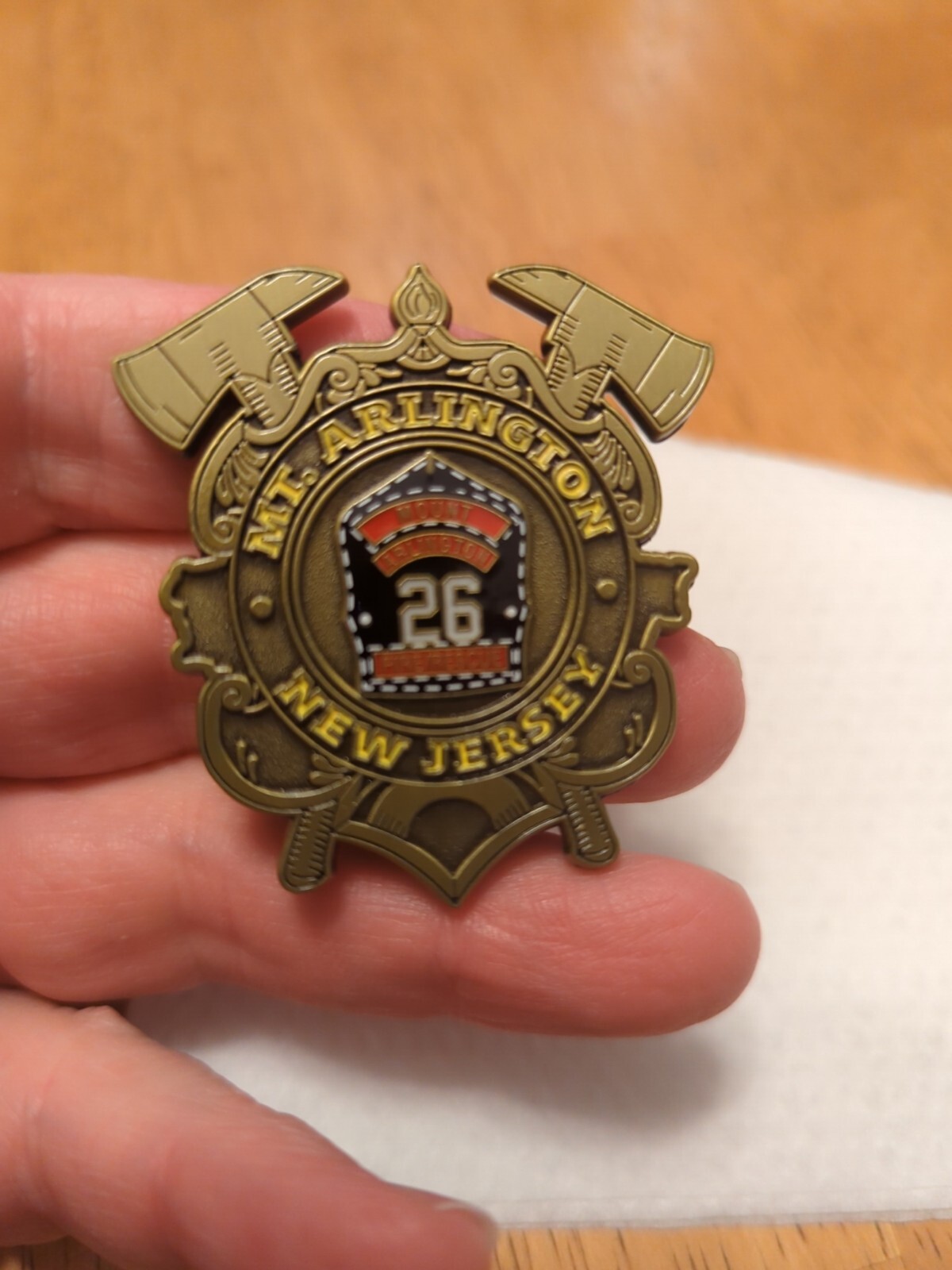 Mt. Arlington Station 26 New Jersey Fire Dept Challenge Coin Rescue