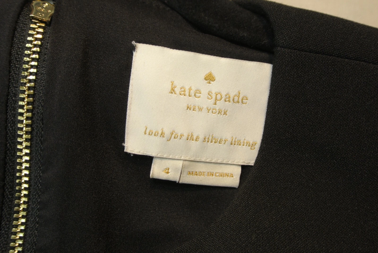 Abito da donna nero ""Sicilia"" Kate Spade New York taglia 4 #D5155