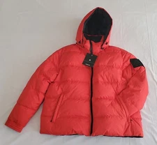 MOOSE KNUCKLES POWER PUFF REVERSIBLE SYNDICATE PUFFER BLK/RED JACKET MEN SZ XXL