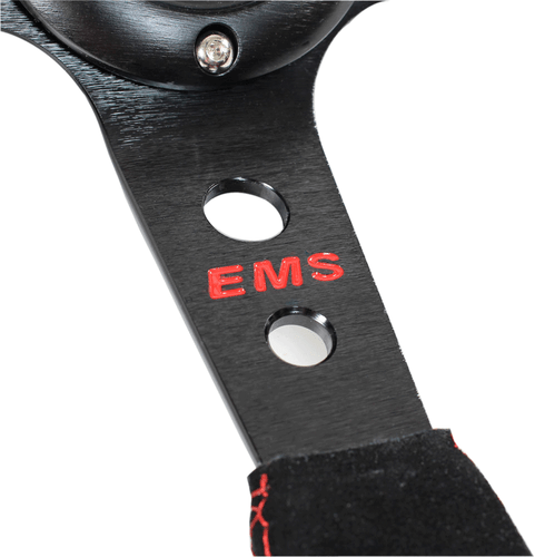 EMS Motorsport Wildleder Lenkrad Sportlenkrad Rallyelenkrad 350mm flach - Afbeelding 5 van 5