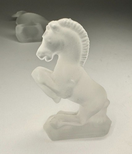 Vintage Milchglas Ente Gans & Einhorn Figuren - Einhorn fehlt ein Stück - Bild 8 von 13