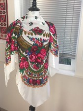 Rayon Shawl Ethnic Ukrainian