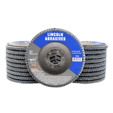 20 Pc 4-1/2" x 7/8" 60 Grit Flap Discs Zirconium Oxide Metal Sanding Wheels 