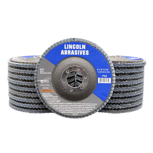 20 Pc 4-1/2" x 7/8" 60 Grit Flap Discs Zirconium Oxide Metal Sanding Wheels - 第 1/5 張圖片