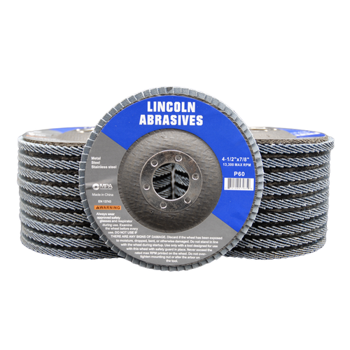 20 Pc 4-1/2" x 7/8" 60 Grit Flap Discs Zirconium Oxide Metal Sanding Wheels  - Picture 1 of 5