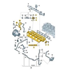 Original Saugrohr Unterteil Audi A3 07K133202C Neu