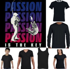 Fishing T-Shirt Mens Funny Fisherman Passion Angling Fish Sea Rod Carp Bass Reel