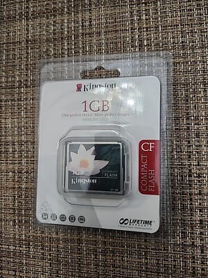 Kingston 1GB CF Compact Flash Memory Card CF/1GB Brand New Sealed