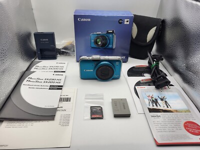 Canon PowerShot SX230HS   Getestet 12.1 MP Digital Camera - Blau Inkl. Akku Usw