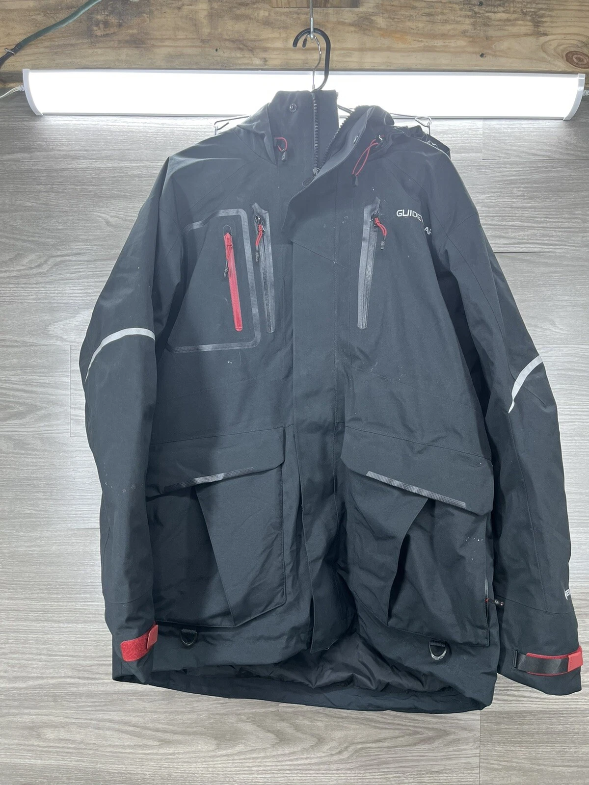 Cabelas Guidewear Mens LARGE Black Xtreme PARKA Guidewear Fishing Jacket
Opens in a new window or ta