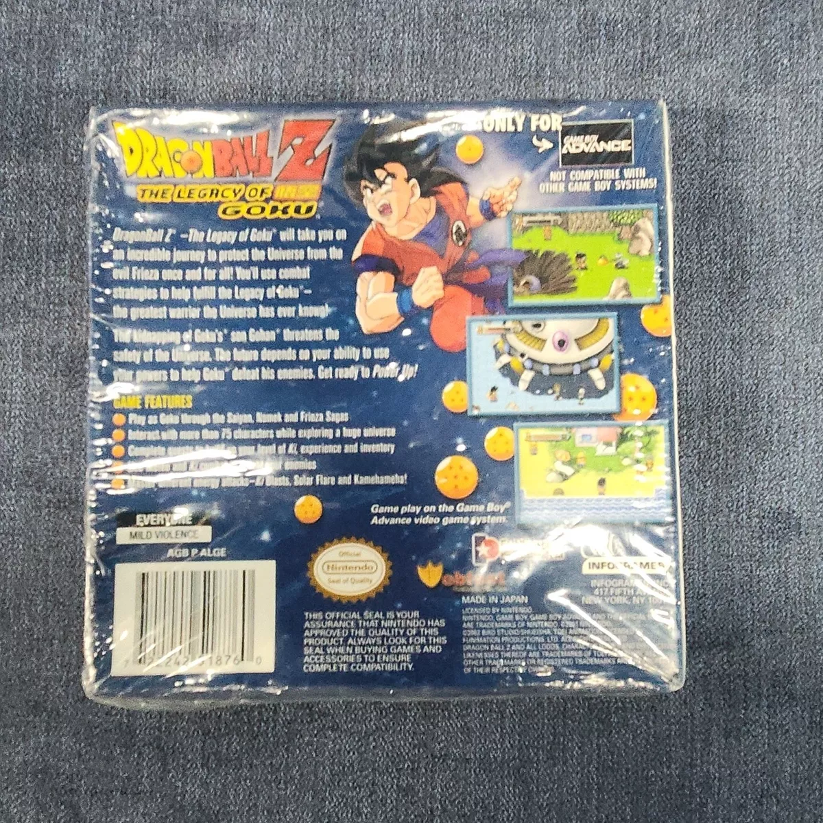 Sealed Dragon Ball Z: The Legacy of Goku Game Boy Advance 722242519613