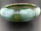 McCOY POTTERY FLOWER Bulb BOWL GREEN/BLUE GLAZED USA GORGEOUS PIECE