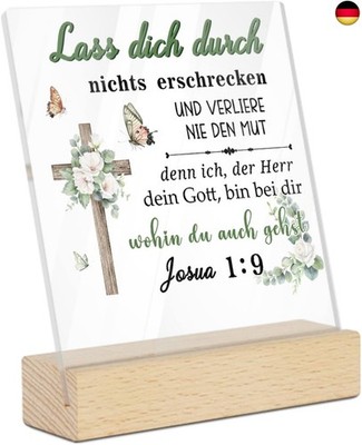 Putuo Decor Acryl Tischdeko Schild mit Bibelvers ? Lass Dich durch Nichts