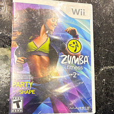 Majesco Zumba Fitness 2 Nintendo Wii T Fitness Dance - Case Disc Manual