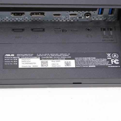 SUS ProArt Display PA27JCV 27" 16:9 5K IPS LED HDR Monitor - Black SKU#1951652 - 第 10/11 張圖片