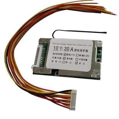 36V 10S 30A BMS für Battery System Management  Li-ion Batterie Schutz Platine