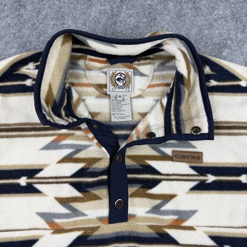 Chaqueta Cinch Para Hombres M Tostado Suéter Geométrico Azteca Polar Pullover Exterior Occidental - Imagen 2 de 11