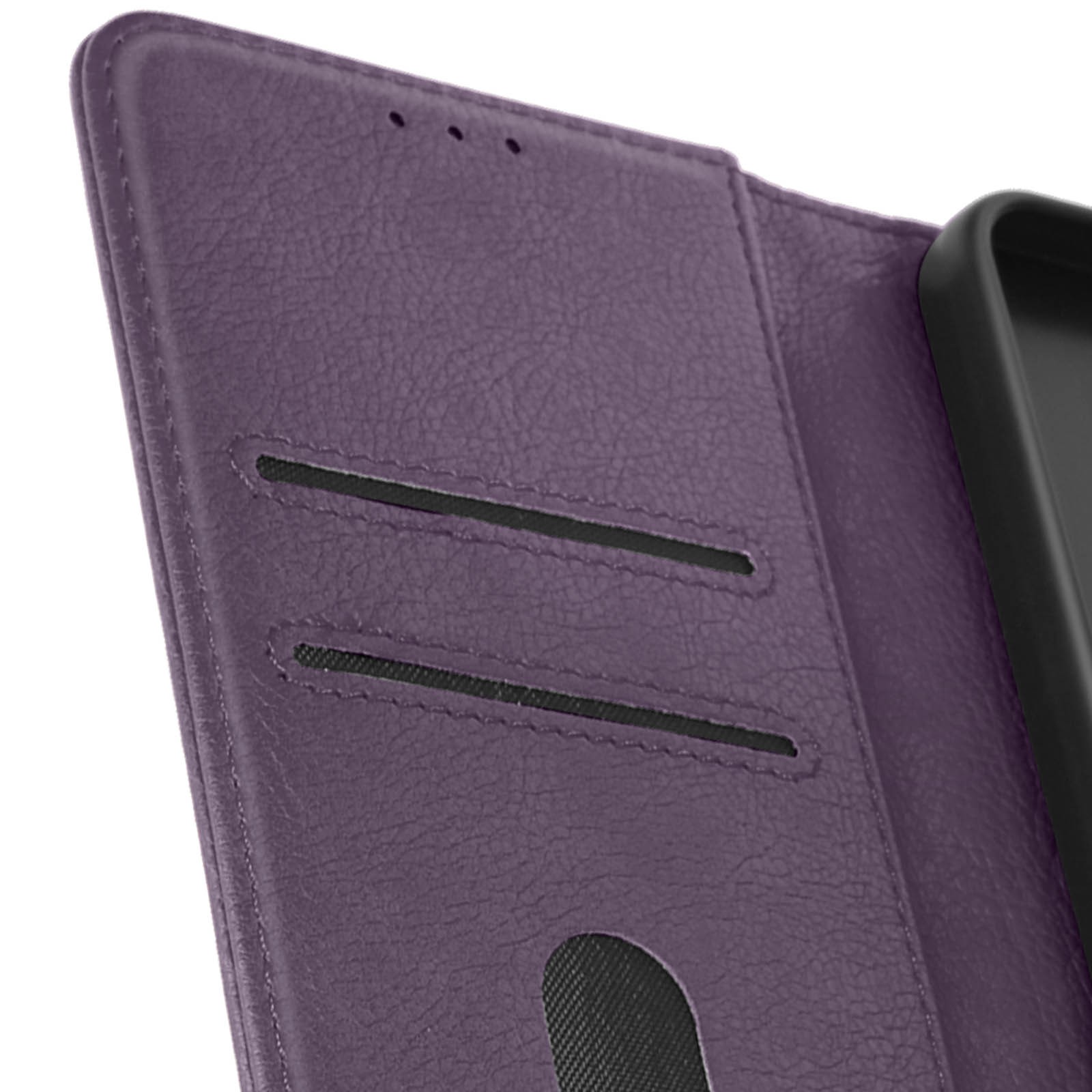Protection Galaxy A15 Violette avec Clapet pour Train et Bureau