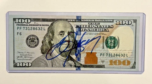BO JACKSON Signed Autograph $100 Bill Currency - Beckett Authenticated
