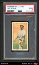 1909 E95 Philadelphia Caramel Fred Merkle PSA 2 - GOOD