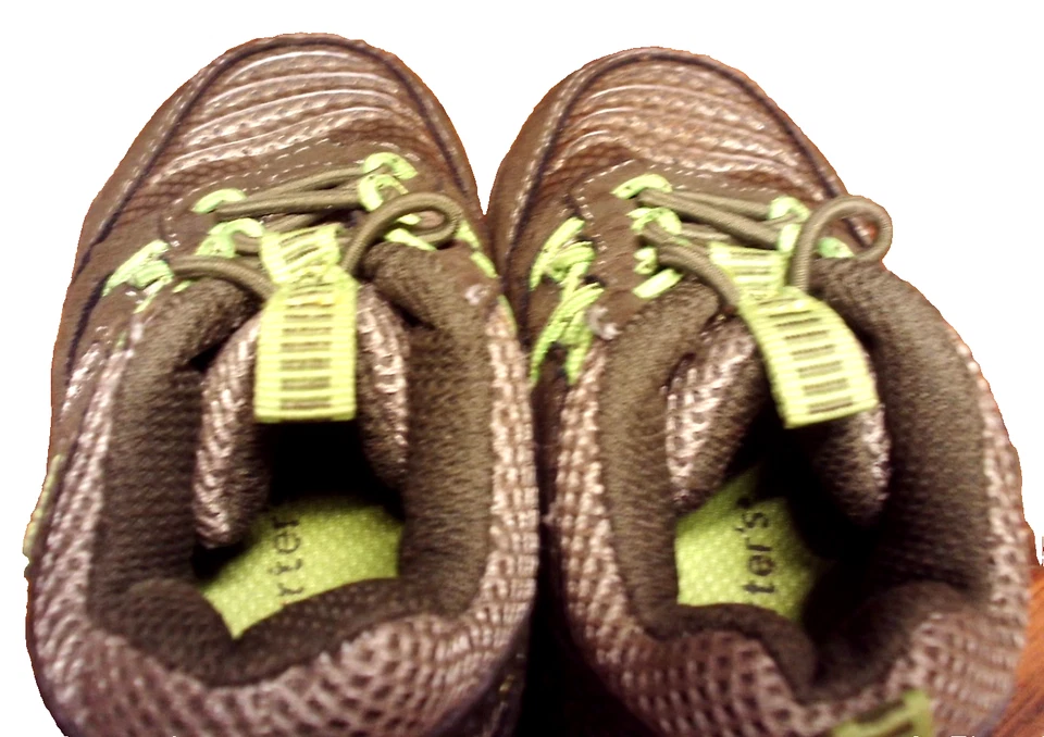 Toddler Boy’s Baby CARTER’S Gray/ Neon Green Shoes Size 5M Athletic Slip-On 317 - Image 4 of 4