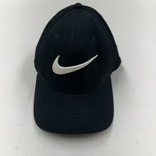 Nike Classic 99 Hat Cap Perforated Swoosh Flex Dri-Fit Black L/XL Golf Running