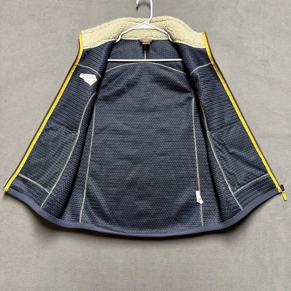 Chaleco polar LL Bean Mountain Pile Sherpa para mujer mediano, reg marfil crema 502430 Foto 3 de 4