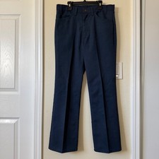 Vintage 70's Levis Sta-Prest Blue Denim Jeans Straight Leg Fit Sz 33 x 30