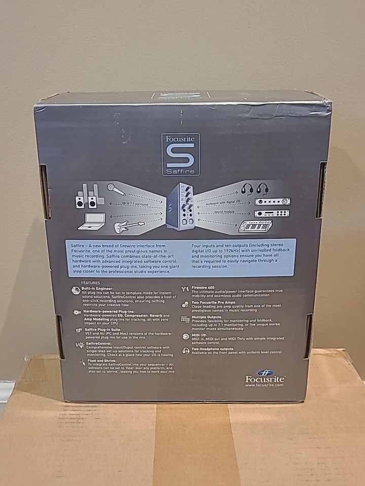 Focusrite Saffire Professional Mobil Firewire Audio Interface Built In Engineer - Image 3 of 4