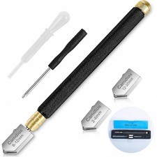 Glass Cutter 2mm-20mm Upgrade Pencil Style Oil Feed Carbide Tip Cutting Tiles