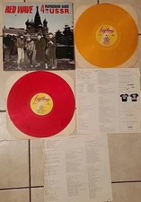 Red Wave Underground Bands From The USSR RARE 2LPs Record Album Color Vynil 