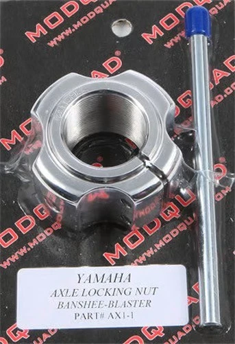 ModQuad Double Locking Axle Nut - Polished ATV/UTV AX1-1 37-6327 28-41031 - Image 2 of 4