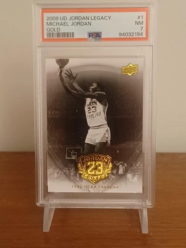2009 Upper Deck Michael Jordan Legacy Gold Card #1 Graded PSA 7