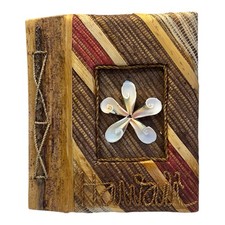 Hawaii Handmade Woven With Natural Materials Photo Album, Shell