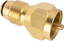 GASPRO Propane Refill Adapter 1lb Bottle from 20lb Tank Solid Brass Fitting