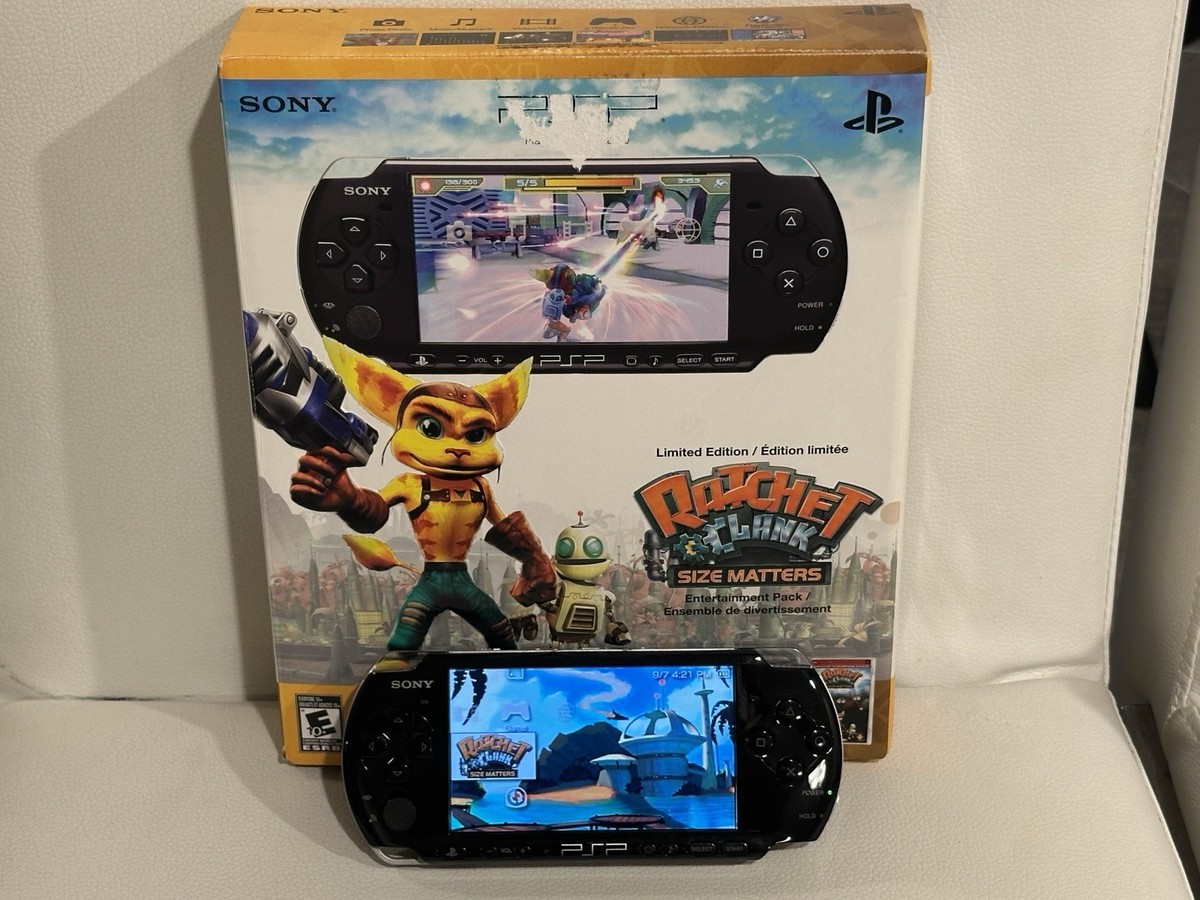 Sony PSP 3001 With 3 Games 1 Movie 8 GB Memory Card and