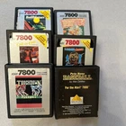 Atari 7800 Game Lot – Ballblazer, Basketbrawl, Pete Rose +More – 6 Games *READ*
