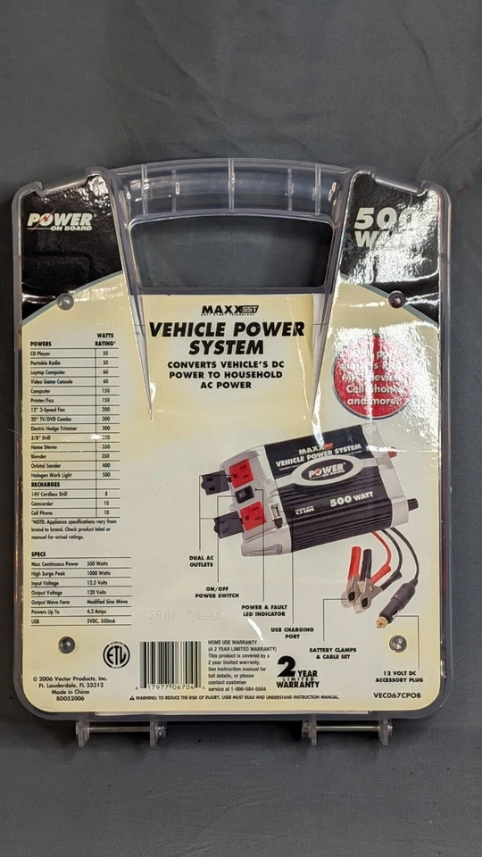 New Power on Board Vehicle Power System Power Inverter - Image 2 of 3