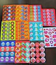 SCRATCH N SNIFF *YOU CHOOSE* Stickers- Valentines, Christmas, Halloween, Skulls+