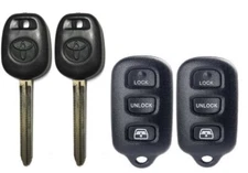 2 Toyota 4Runner 03-09 44D DOT Transponder Chip Key + HYQ12BBX Remote A++