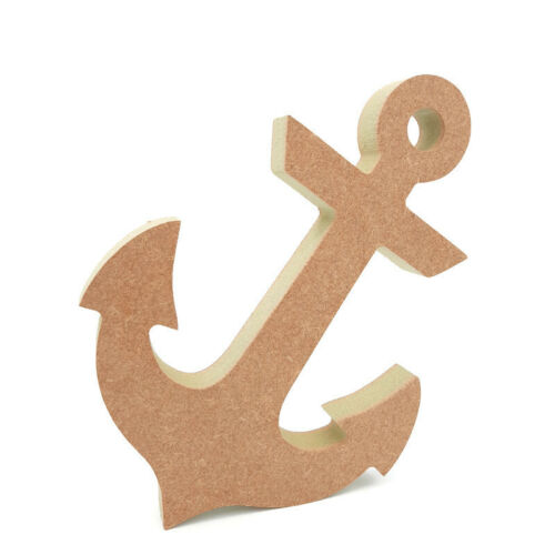 Freestanding Anchor Shape Mdf Wooden, Large Wooden Anchor Craft