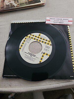 Richard Marx   Endless Summer Nights / Have Mercy -1988 45 rpm 7'' Record New