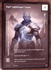 RIGEL LIGHTBRINGER LEONIS Wonders of the First Existence LEGENDARY MYTHIC