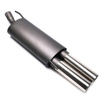 TA Technix Sportauspuff Eintragungsfrei Mit ABE 2X76Mm Gerade