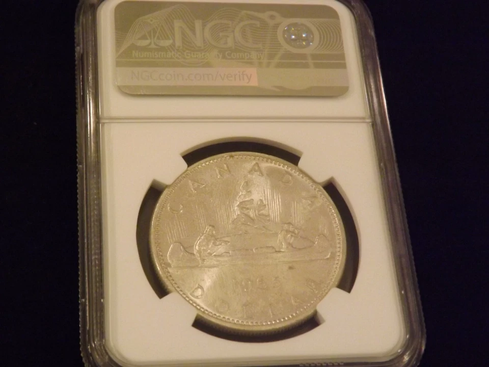 1965 $1 Canada NGC MS 63 - Image 2 of 2