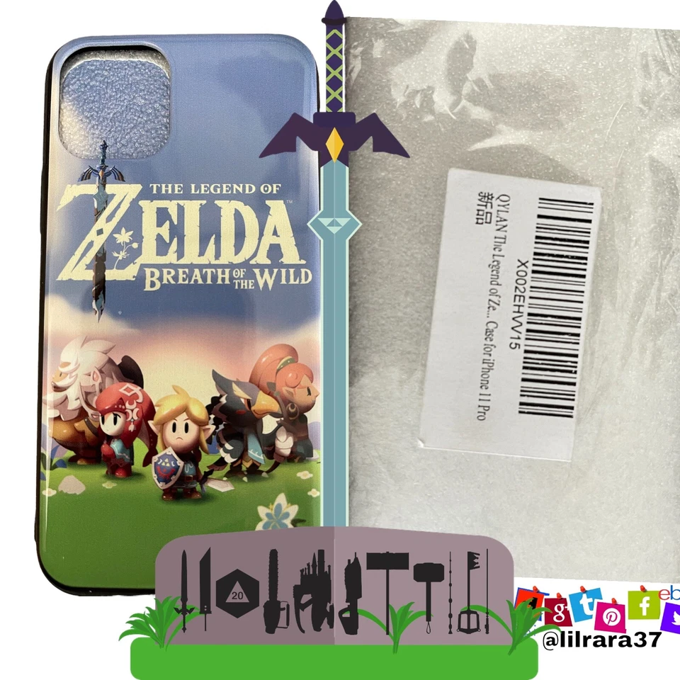 The Legend of Zelda Hombre Vans Talla 5, Multi-diseño Adulto Crew Calcetines, Vidrio, Pegatinas Foto 3 de 4