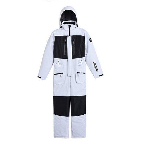 New Outdoor Windproof Warm Ski Suit Winter Snowboard Double One-piece Ski Suit - Picture 13 of 20