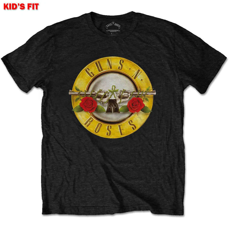 GUNS N' ROSES Guns n Roses klassisches Logo Kinder T-Shirt - offiziell - Alter 1 bis 14 Jahre - kostenloser Versand