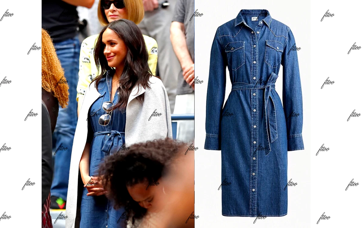 J crew denim dress meghan markle cheap