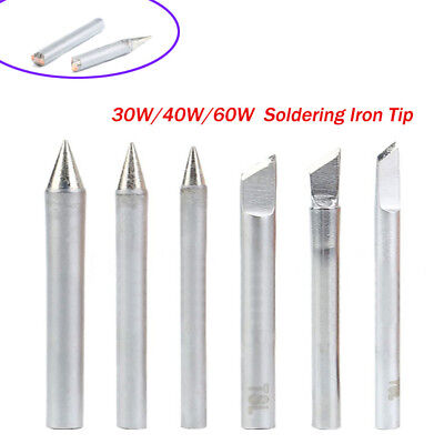 5Pcs//Set 30//40//60W Replacement Soldering Iron Tip Lead-Free Solder Tip 100-600℃